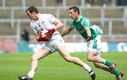 3 August 2008; Michael Foley, Kildare, in action against Damien Kelly, Fermanagh. All-Ireland Senior Football Championship Qualifier, Round 3, Fermanagh v Kildare, Croke Park, Dublin. Picture credit: Oliver McVeigh / SPORTSFILE
