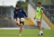 11 June 2015; Kerry manager Eamonn Fitzmaurice alongside Philip O'Connor during squad training. Fitzgerald Stadium, Killarney, Co. Kerry. Picture credit: Diarmuid Greene / SPORTSFILE