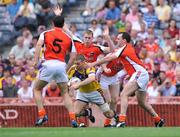 9 August 2008; Matty Forde, Wexford, in action against, from left, Aaron Kernan, 5, Kieran Toner, Francie Bellew, hidden, and Aidan O'Rourke, Armagh. GAA Football All-Ireland Senior Championship Quarter-Final, Armagh v Wexford, Croke Park, Dublin. Picture credit: Pat Murphy / SPORTSFILE
