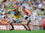 9 August 2008; Francie Bellew, Armagh, in action against Mattie Forde, Wexford. GAA Football All-Ireland Senior Championship Quarter-Final, Armagh v Wexford, Croke Park, Dublin. Picture credit: Stephen McCarthy / SPORTSFILE