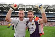 9 August 2008; Wexford's Matty Forde and Anthony Masterson, right, celebrates their side's victory. GAA Football All-Ireland Senior Championship Quarter-Final, Armagh v Wexford, Croke Park, Dublin. Picture credit: Stephen McCarthy / SPORTSFILE
