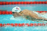 11 August 2008; Michael Phelps, USA, powers his way victory and a new Olympic record of 1:53.70 in the heats of the men's 200m butterfly. Beijing 2008 - Games of the XXIX Olympiad, National Aquatic Centre, Olympic Green, Beijing, China. Picture credit: Ray McManus / SPORTSFILE
