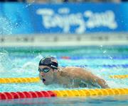 13 August 2008; Michael Phelps, of the USA, on his way to victory in the Men's 200m Butterfly. It was his 4th gold medal of the games. Beijing 2008 - Games of the XXIX Olympiad, National Aquatic Centre, Olympic Green, Beijing, China. Picture credit: Brendan Moran / SPORTSFILE