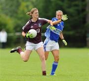 9 August 2008; Annette Clarke, Galway, in action against Tracey Lawlor, Laois. TG4 All-Ireland Ladies Senior Football Championship Qualifier , Round 2, Laois v Galway, Dromard GAA Club, Legga, Co. Longford. Picture credit: Matt Browne / SPORTSFILE