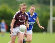 9 August 2008; Claire Hehir, Galway, in action against Kay O'Reilly, Laois. TG4 All-Ireland Ladies Senior Football Championship Qualifier , Round 2, Laois v Galway, Dromard GAA Club, Legga, Co. Longford. Picture credit: Matt Browne / SPORTSFILE