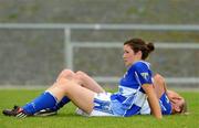 9 August 2008; Deirdre O'Shea and Eimear Fitzpatrick, Laois, after the final whistle. TG4 All-Ireland Ladies Senior Football Championship Qualifier , Round 2, Laois v Galway, Dromard GAA Club, Legga, Co. Longford. Picture credit: Matt Browne / SPORTSFILE