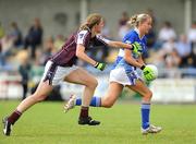 9 August 2008; Tracey Lawlor, Laois, in action against Annette Clarke, Galway. TG4 All-Ireland Ladies Senior Football Championship Qualifier , Round 2, Laois v Galway, Dromard GAA Club, Legga, Co. Longford. Picture credit: Matt Browne / SPORTSFILE