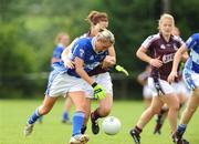 9 August 2008; Tracey Lawlor, Laois, in action against Emer Flaherty, Galway. TG4 All-Ireland Ladies Senior Football Championship Qualifier , Round 2, Laois v Galway, Dromard GAA Club, Legga, Co. Longford. Picture credit: Matt Browne / SPORTSFILE