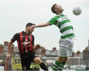 12 June 2015; Anto Murphy, Bohemians, in action against Gareth McCaffrey, Shamrock Rovers. SSE Airtricity League Premier Division, Bohemians v Shamrock Rovers. Dalymount Park, Dublin. Picture credit: David Maher / SPORTSFILE