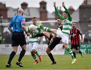 12 June 2015; Roberto Lopes, Bohemians, in action against Brandon Miele, Shamrock Rovers. SSE Airtricity League Premier Division, Bohemians v Shamrock Rovers. Dalymount Park, Dublin. Picture credit: David Maher / SPORTSFILE