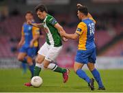12 June 2015; John Kavanagh, Cork City, in action against Chris Lyons, Bray Wanderers. SSE Airtricity League Premier Division, Cork City v Bray Wanderers, Turners Cross, Cork. Picture credit: Eoin Noonan / SPORTSFILE