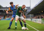 12 June 2015; Colin Healy, Cork City, in action against John Sullivan, Bray Wanderers. SSE Airtricity League Premier Division, Cork City v Bray Wanderers, Turners Cross, Cork. Picture credit: Eoin Noonan / SPORTSFILE