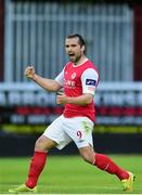 12 June 2015; Christy Fagan, St Patrick's Athletic, celebrates after scoring his side's third goal of the game. SSE Airtricity League Premier Division, St Patrick's Athletic v Limerick FC, Richmond Park, Dublin. Picture credit: Matt Browne / SPORTSFILE