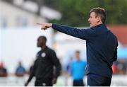 12 June 2015; Dundalk Manager Stephen Kenny gives instructions to his players. SSE Airtricity League Premier Division, Sligo Rovers v Dundalk, The Showgrounds, Sligo. Picture credit: Seb Daly / SPORTSFILE
