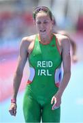 13 June 2015; Aileen Reid, Ireland, after finishing in sixth place during the women's triathlon event. 2015 European Games, Bilgah Beach, Baku, Azerbaijan. Picture credit: Stephen McCarthy / SPORTSFILE