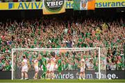 13 June 2015; Republic of Ireland supporters during the game. UEFA EURO 2016 Championship Qualifier, Group D, Republic of Ireland v Scotland, Aviva Stadium, Lansdowne Road, Dublin. Picture credit: Seb Daly / SPORTSFILE