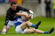 13 June 2015; Niall Donoher, Laois, in action against Mark Donnellan, Kildare. Leinster GAA Football Senior Championship, Quarter-Final Replay Kildare v Laois. O'Connor Park, Tullamore, Co. Offaly. Picture credit: Piaras Ó Mídheach / SPORTSFILE