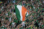 13 June 2015; Republic of Ireland fans celebrate the first half goal. UEFA EURO 2016 Championship Qualifier, Group D, Republic of Ireland v Scotland, Aviva Stadium, Lansdowne Road, Dublin. Picture credit: Cody Glenn / SPORTSFILE