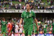 13 June 2015; John O'Shea, Republic of Ireland, walks off the pitch at the end of the game. UEFA EURO 2016 Championship Qualifier, Group D, Republic of Ireland v Scotland, Aviva Stadium, Lansdowne Road, Dublin. Picture credit: David Maher / SPORTSFILE
