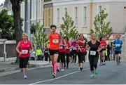 13 June 2015; The Sonia 5k in association with Euromedic Ireland is celebrating the 20 year anniversary of Sonia O'Sullivan's win in the 5000m at the IAAF World Championships in 1995. Pictured is Sonia O'Sullivan waving to the crowd. Stena Building, Dun Laoghaire, Co. Dublin. Picture credit: Dáire Brennan / SPORTSFILE