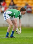 13 June 2015; Laois goalkeeper Graham Brody reacts after Kildare's Cathal McNally scored his sides second goal. Leinster GAA Football Senior Championship, Quarter-Final Replay Kildare v Laois. O'Connor Park, Tullamore, Co. Offaly. Picture credit: Piaras Ó Mídheach / SPORTSFILE