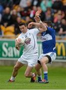 13 June 2015; Eamonn Callaghan, Kildare, in action against Robbie Kehoe, Laois. Leinster GAA Football Senior Championship, Quarter-Final Replay Kildare v Laois. O'Connor Park, Tullamore, Co. Offaly. Picture credit: Piaras Ó Mídheach / SPORTSFILE
