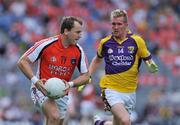 9 August 2008; Paddy McKeever, Armagh, in action against PJ Banville, Wexford. GAA Football All-Ireland Senior Championship Quarter-Final, Armagh v Wexford, Croke Park, Dublin. Picture credit: Pat Murphy / SPORTSFILE