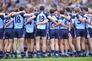 20 July 2008; Dublin players form a huddle before the start of the game. GAA Football Leinster Senior Championship Final, Dublin v Wexford, Croke Park, Dublin. Picture credit: David Maher / SPORTSFILE