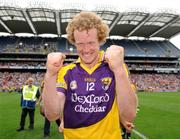 9 August 2008; Collie Byrne, Wexford, celebrates his side's victory. GAA Football All-Ireland Senior Championship Quarter-Final, Armagh v Wexford, Croke Park, Dublin. Picture credit: Stephen McCarthy / SPORTSFILE