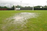 16 August 2008; A general view of the pitch at Station Road, Kildare, which was unplayable. FAI Ford Cup Fourth Round, Kildare County v Derry City, Station Road, Kildare. Picture credit: Ray Lohan / SPORTSFILE *** Local Caption ***