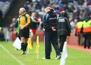 16 August 2008; Dublin manager Paul Caffrey in dejected mood on the sideline. GAA Football All-Ireland Senior Championship Quarter-Final, Dublin v Tyrone, Croke Park, Dublin. Picture credit: Oliver McVeigh / SPORTSFILE