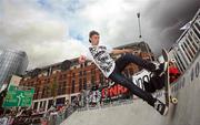 16 August 2008; Cian Eades, Tubes team, in action during the final of the All-Ireland Skateboarding Championships where he was eventual winner in the over 16 category. Mount Kennett Skate Park, Limerick. Picture Credit: Diarmuid Greene / SPORTSFILE