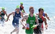 14 June 2015; Russell White, Ireland, competes in the swimming stage of the Men's Triathlon. 2015 European Games, Baku, Azerbaijan. Picture credit: Stephen McCarthy / SPORTSFILE