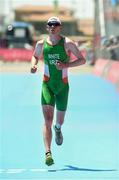 14 June 2015; Russell White, Ireland, during the running stage of the Men's Triathlon. 2015 European Games, Baku, Azerbaijan. Picture credit: Stephen McCarthy / SPORTSFILE