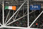 13 June 2015; The Republic of Ireland and FIFA flags hang in the Aviva Stadium. UEFA EURO 2016 Championship Qualifier, Group D, Republic of Ireland v Scotland, Aviva Stadium, Lansdowne Road, Dublin. Picture credit: Ramsey Cardy / SPORTSFILE
