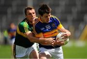 14 June 2015; Brendan O'Sullivan, Kerry, left, in action against Alan O'Riordan, Tipperary. Munster GAA Football Junior Championship Semi-Final, Kerry v Tipperary. Semple Stadium, Thurles, Co. Tipperary. Picture credit: Seb Daly / SPORTSFILE