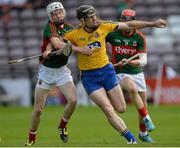 14 June 2015; Micheál Kelly, Roscommon, in action against Shane Boland, Mayo. Christy Ring Cup Promotion / Relegation Play-Off, Mayo v Roscommon. Pearse Stadium, Galway. Picture credit: Piaras Ó Mídheach / SPORTSFILE