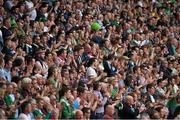 13 June 2015; Republic of ireland and Scotland supporters during a minute's applause in memory of recent passing of the RTÉ broadcaster Bill O'Herlihy, the former Ireland international Johnny Fullam and Shetemi Ayetigbo, a 16 year-old Belvedere player who collapsed and died during a football game last month, at the game. UEFA EURO 2016 Championship Qualifier, Group D, Republic of Ireland v Scotland, Aviva Stadium, Lansdowne Road, Dublin. Picture credit: Ray McManus / SPORTSFILE