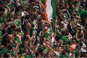 13 June 2015; Republic of Ireland supporters do 'The Poznan ' during the game. UEFA EURO 2016 Championship Qualifier, Group D, Republic of Ireland v Scotland, Aviva Stadium, Lansdowne Road, Dublin. Picture credit: Ray McManus / SPORTSFILE