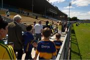 14 June 2015; Supporters make their way onto the 'old stand', which was opened to accomodate the higher than expected demand for tickets for the game. Munster GAA Football Senior Championship Semi-Final, Kerry v Tipperary. Semple Stadium, Thurles, Co. Tipperary. Picture credit: Ray McManus / SPORTSFILE