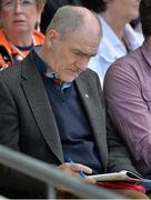14 June 2015; Tyrone manager Mickey Harte in attendance at the game. Ulster GAA Football Senior Championship Quarter-Final, Armagh v Donegal. Athletic Grounds, Armagh. Picture credit: Brendan Moran / SPORTSFILE