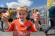 14 June 2015; Eimear Brown Armagh supporter from Portadown, Co Armagh. Ulster GAA Football Senior Championship Quarter-Final, Armagh v Donegal. Athletic Grounds, Armagh. Picture credit: Oliver McVeigh / SPORTSFILE