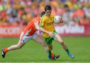 14 June 2015; Ryan McHugh, Donegal, in action against Tony Kernan, Armagh. Ulster GAA Football Senior Championship Quarter-Final, Armagh v Donegal. Athletic Grounds, Armagh. Picture credit: Oliver McVeigh / SPORTSFILE
