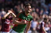 14 June 2015; Aidan O'Shea, Mayo, celebrates after scoring his side's first goal. Connacht GAA Football Senior Championship Semi-Final, Galway v Mayo. Pearse Stadium, Galway. Picture credit: David Maher / SPORTSFILE