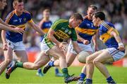 14 June 2015; Stephen O'Brien, Kerry, in action against Ciaran McDonald, Tipperary. Munster GAA Football Senior Championship Semi-Final, Kerry v Tipperary. Semple Stadium, Thurles, Co. Tipperary. Picture credit: Ray McManus / SPORTSFILE