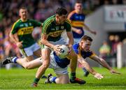 14 June 2015; Michael Geaney, Kerry, in action against Ger Mulhaire, Tipperary. Munster GAA Football Senior Championship Semi-Final, Kerry v Tipperary. Semple Stadium, Thurles, Co. Tipperary. Picture credit: Ray McManus / SPORTSFILE