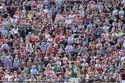14 June 2015; Spectators look on during the game between  Mayo and Galway. Connacht GAA Football Senior Championship Semi-Final, Galway v Mayo. Pearse Stadium, Galway. Picture credit: David Maher / SPORTSFILE