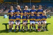 14 June 2015; The Tipperary Girls team before the Primary Go Games played at half time. Munster GAA Football Senior Championship Semi-Final, Kerry v Tipperary. Semple Stadium, Thurles, Co. Tipperary. Picture credit: Ray McManus / SPORTSFILE