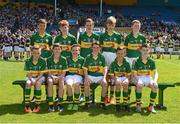14 June 2015; The Kerry Boys team before the Primary Go Games played at half time. Munster GAA Football Senior Championship Semi-Final, Kerry v Tipperary. Semple Stadium, Thurles, Co. Tipperary. Picture credit: Ray McManus / SPORTSFILE