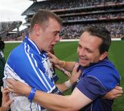 17 August 2008; Waterford manager Davy Fitzgerald celebrates with Eoin Kelly after the match. GAA Hurling All-Ireland Senior Championship Semi-Final, Tipperary v Waterford, Croke Park, Dublin. Picture credit: Stephen McCarthy / SPORTSFILE